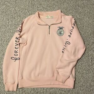 pink ffa quarter zip